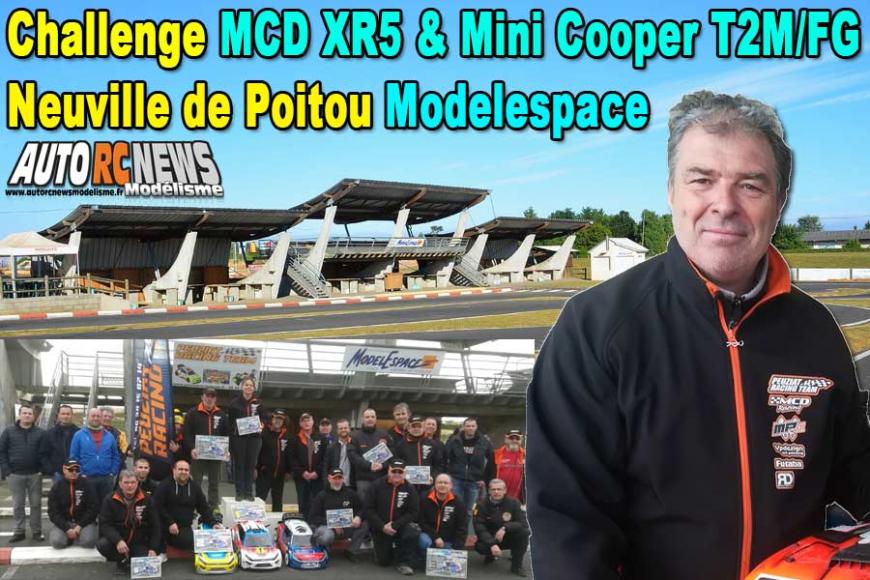 challenge piste 1/5 mcd xr5 et mini cooper t2m/fg à neuville de poitou au club modelespace les 2 et 3 mars 2019.