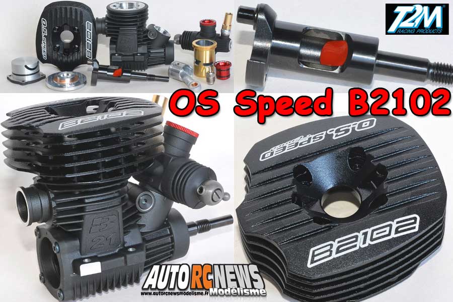 vidéo du moteur os speed b2102 réf : s12184 . moteur de 3,5 cm3 pour les voitures tt 1/8 thermiques.