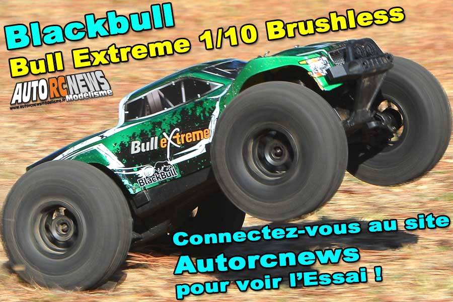 essai voiture blackbull bull extrême 1/10 brushless rtr 4wd réf : 94701 by avio et tiger