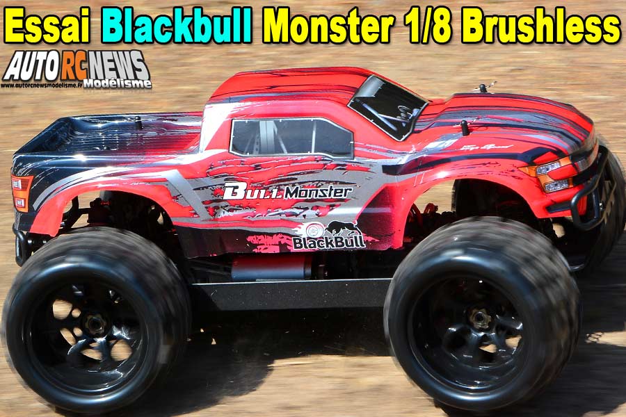 essai buggy blackbull bull monster 1/8 4x4 brushless rtr réf : 94996 by avio et tiger