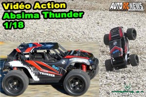 [Video] Ca commence fort ! On essaie l'Absima Thunder 1/18 !