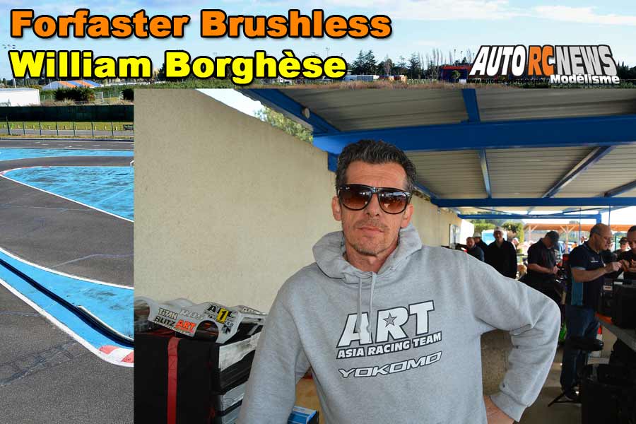 vidéo cf piste 1/8ème classique et brushless à montpellier amo forfaster william borghese