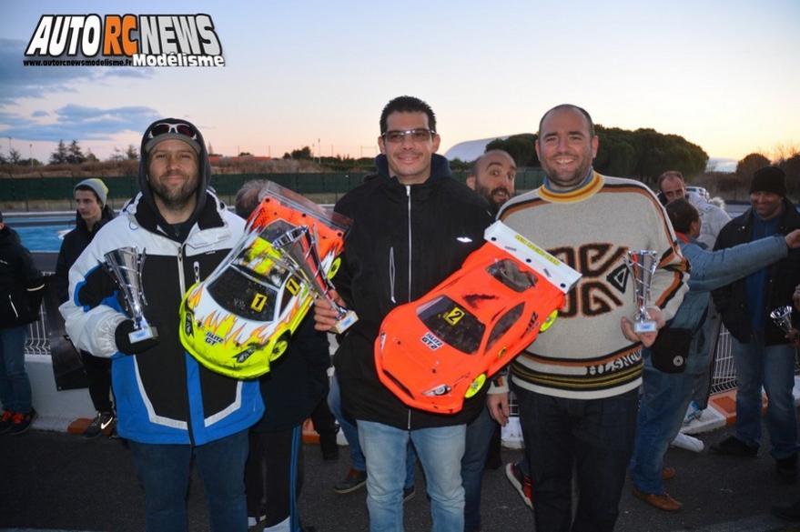 mini racing tour de provence à montpellier sur la piste amo, rallygame, db8sl et truck 1/10 brushless le 17 décembre 2017.