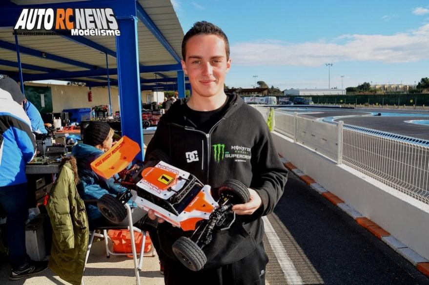mini racing tour de provence à montpellier sur la piste amo, rallygame, db8sl et truck 1/10 brushless le 17 décembre 2017.