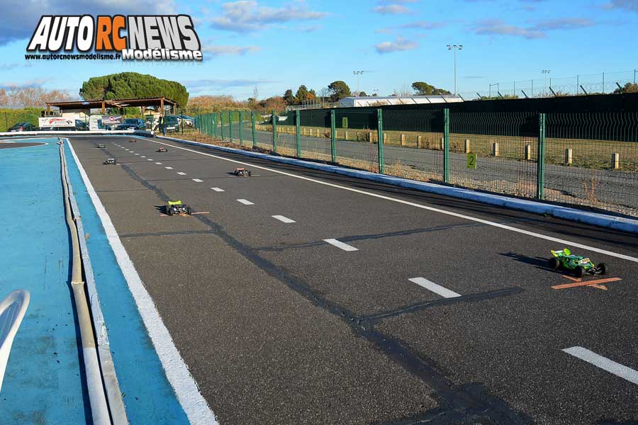 mini racing tour de provence à montpellier sur la piste amo, rallygame, db8sl et truck 1/10 brushless le 17 décembre 2017.