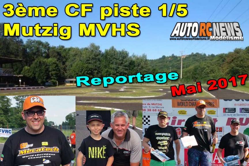 3ème cf piste 1/5ème elite, national, f1, mini cooper trophy à mutzig club mvhs les 27 et 28 mai 2017.