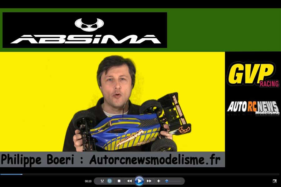 vidéo du buggy absima ab2.8 bl réf : 13202 distribué par gvp racing