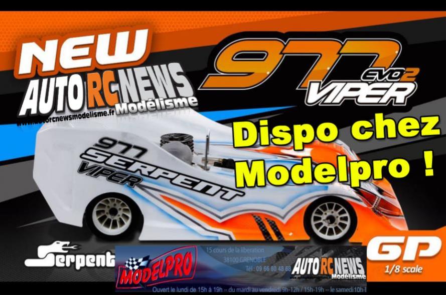 serpent viper 977 evo2 dispo chez modelpro à grenoble en septembre 2016 serpent viper 977 evo2 dispo chez modelpro à grenoble en septembre 2016