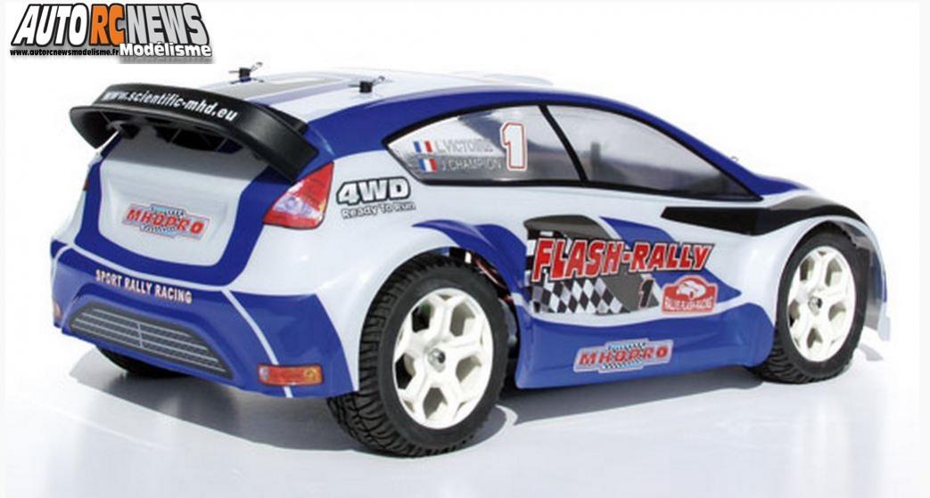 MHDPro Flash Rally EP RTR #60000001. voiture radiocommandée mhdpro équipée d'un moteur brushed 550 et livrée prête à rouler.
