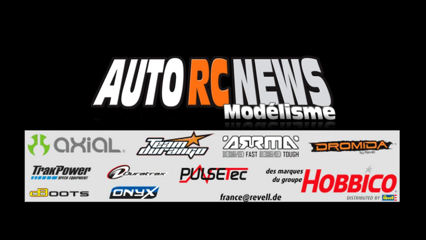Le site autorcnewsmodelisme.fr vient de conclure un partenariat de choix avec le groupe Hobbico, via sa filialeFrançaise Revell France. Retrouvez très prochainement en test et en présentation toutes les nouveautés Axial, Team Durango, Arrma, Dromida, Trackpower sur le site autorcnewsmodelisme.fr