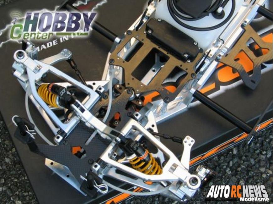 Mecatech FW01 référence MEC2012. voiture radiocommandée de modélisme R/C de piste à l'échelle 1/5ème distribuée par le magasin hobbycenter. Voiture qui a remporté le championnat du monde de piste 1/5ème 2013 à Lostallo avec Markus Feldmann.