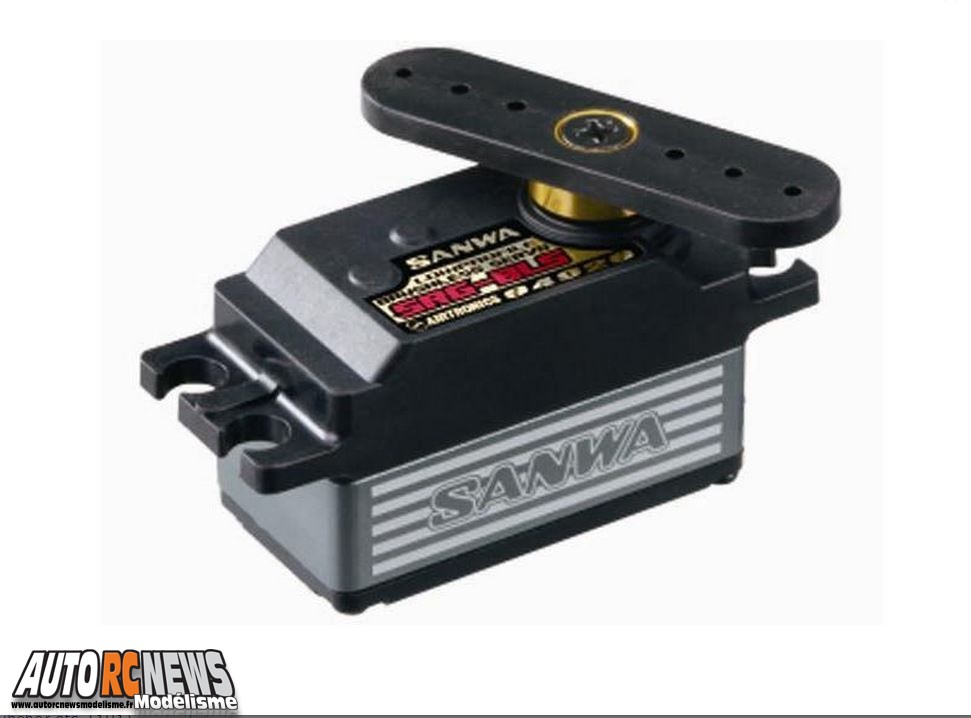 Sanwa SRG BLS LP Servo. nouveau servo sanwa srg bls lp pour le modélisme auto radiocommandé. servo destiné aux voitures de piste de tournig à l'échelle 1/10ème et pouvant bénéficier du mode sanwa super response