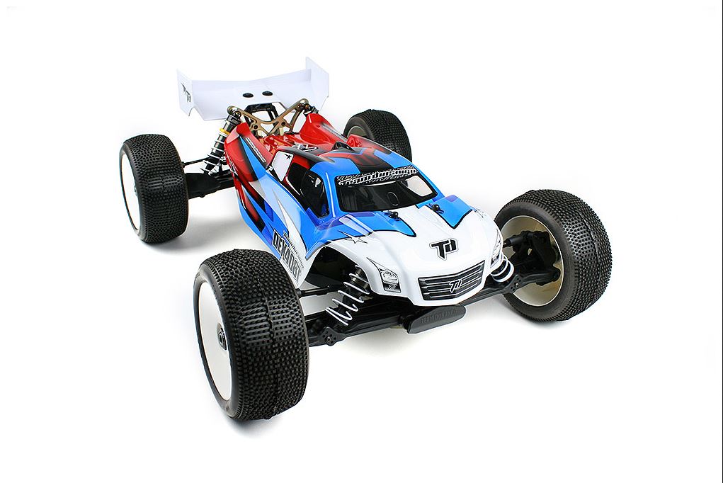 Durango DEX408T. nouveau truggy team durango dex 408 t. voiture de modélisme auto radiocommandée utilisée par ryan lutz en compétition.