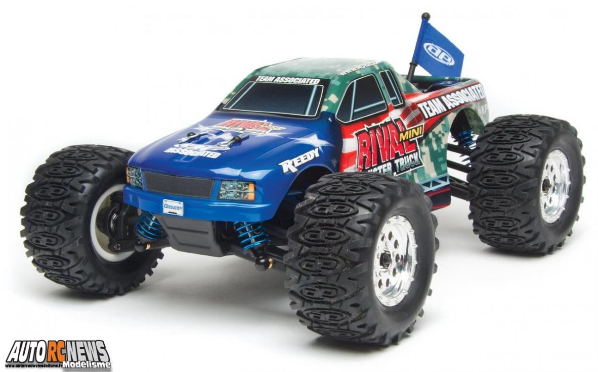 Associated Qualifier Series Rival Mini Monster Truck nouvelle série Qualifier Series Rival Mini Monster Truck signée associated pour le modélisme auto radiocommandé. voiture électrique livrée rtr.