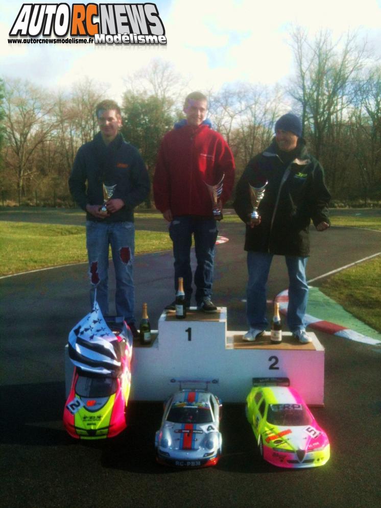 1ère manche du championnat de France Piste 1/5ème Elite, formule france et F1 à Blagnac qui se déroulait sur la piste du club GTBRC les 22 et 23 mars 2014.