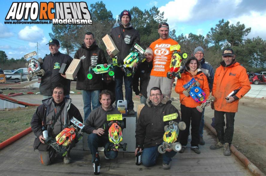 1ère manche du championnat de france TT 1/8ème Le Teich organisée par le micro racing club teichois les 22 et 23 mars 2014. reportage de la course