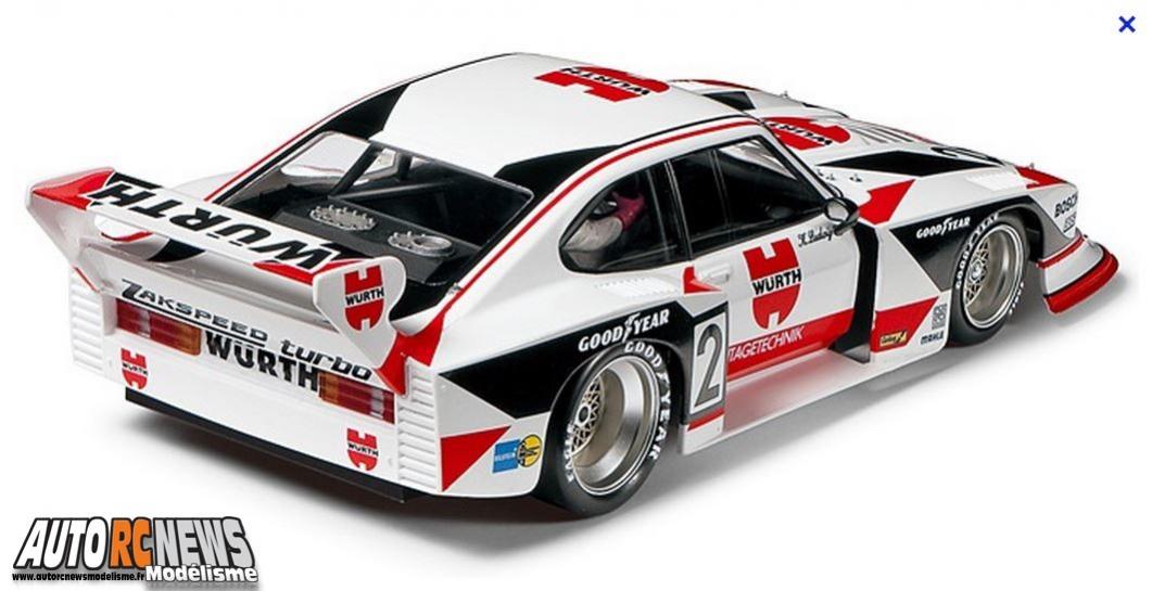 Tamiya Zakspeed Ford Capri Würth. modélisme. voiture radiocommandée tamiya électrique. nouveauté Tamiya automne 2013.