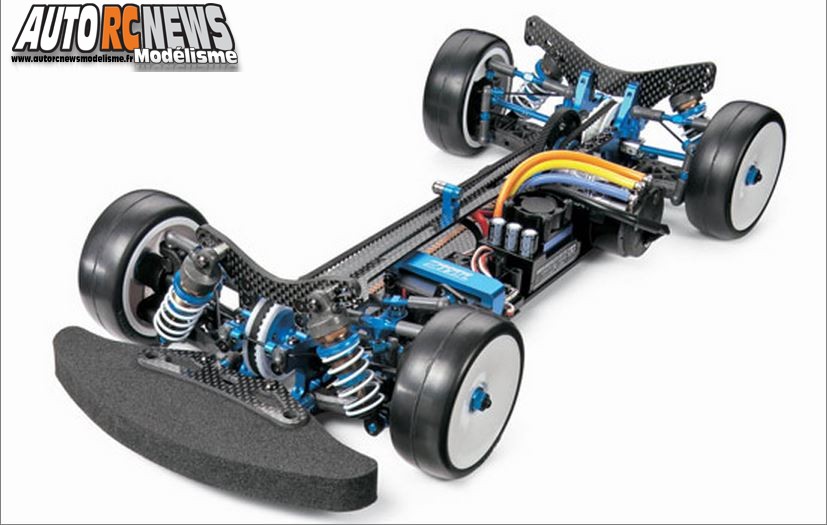 Tamiya TRF 417 V5. voiture de modélisme radiocommandé. cette auto a remporté en 2013 la reedy race of champions aux mains de marc Rheinard.