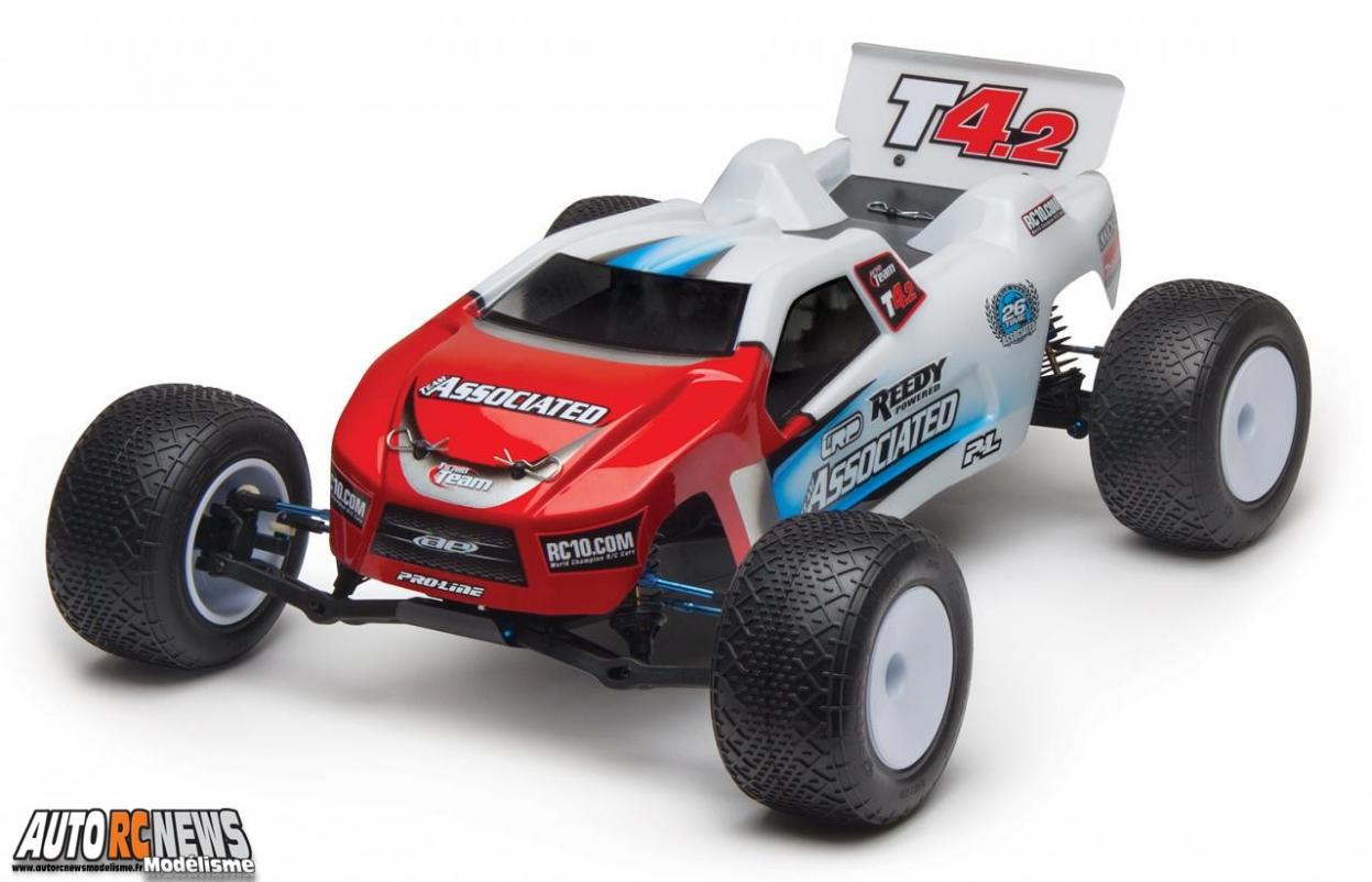 Associated RC10T4.2 Factory Team Récapitulatif des options qui sont intégrées dans le kit de ce nouveau truck signé associated.
