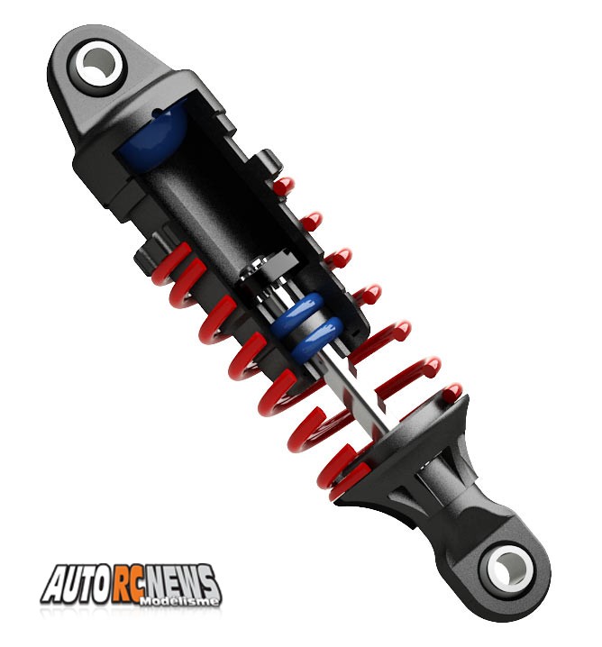 Pour ceux qui l'ignoreraient encore, l'E Revo de chez Traxxas existe aussi en version VXL à l'échelle 1/16ème.