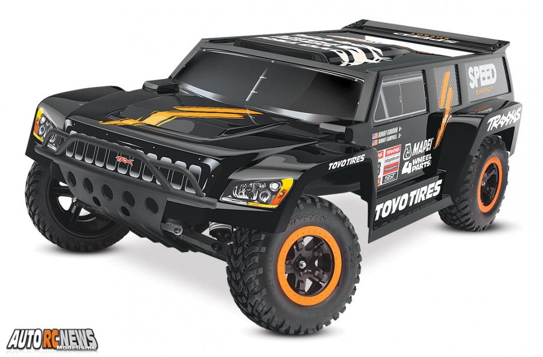 Le nouveau Traxxas Robby Gordon Edition Dakar Slash est motorisé par un brushless 550 12 tours Titan. Ses grands débattements lui procureront une belle aisance en tout terrain. Le nouveau Traxxas Robby Gordon Edition Dakar Slash est motorisé par un brushless 550 12 tours Titan. Ses grands débattements lui procureront une belle aisance en tout terrain.