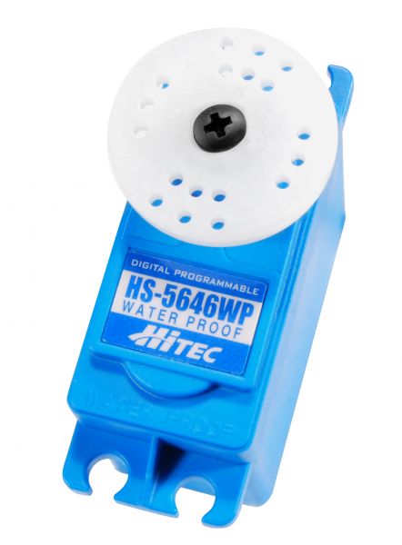 Le nouveau servo Hitec HS-5646WP est entièrement étanche. Il est monté sur double roulement à billes et fait étatd'un couple de 11,3 kilos et d'une vitesse de 0,20 seconde sous 6 volts. Son alimentation pouvant par ailleurs être confiée à du 7,4 volts. Le nouveau servo Hitec HS-5646WP est entièrement étanche. Il est monté sur double roulement à billes et fait étatd'un couple de 11,3 kilos et d'une vitesse de 0,20 seconde sous 6 volts. Son alimentation pouvant par ailleurs être confiée à du 7,4 volts.