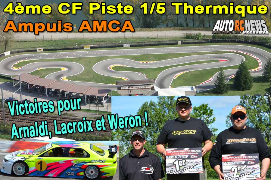 4ème cf piste 1/5 élite touring, formule france et f1 à ampuis club amca les 15 et 16 juin 2019