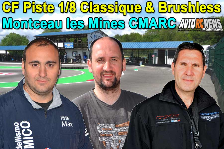 3ème cf piste 1/8ème classique et brushless à montceau les mines club cmarc les 18 et 19 mai 2019
